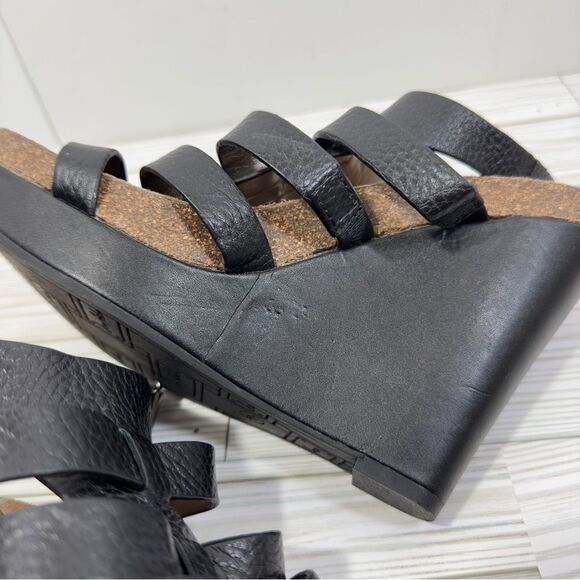 SAM EDELMAN NAYLA LEATHER WEDGES SANDAL 9.5 - Picture 9 of 16